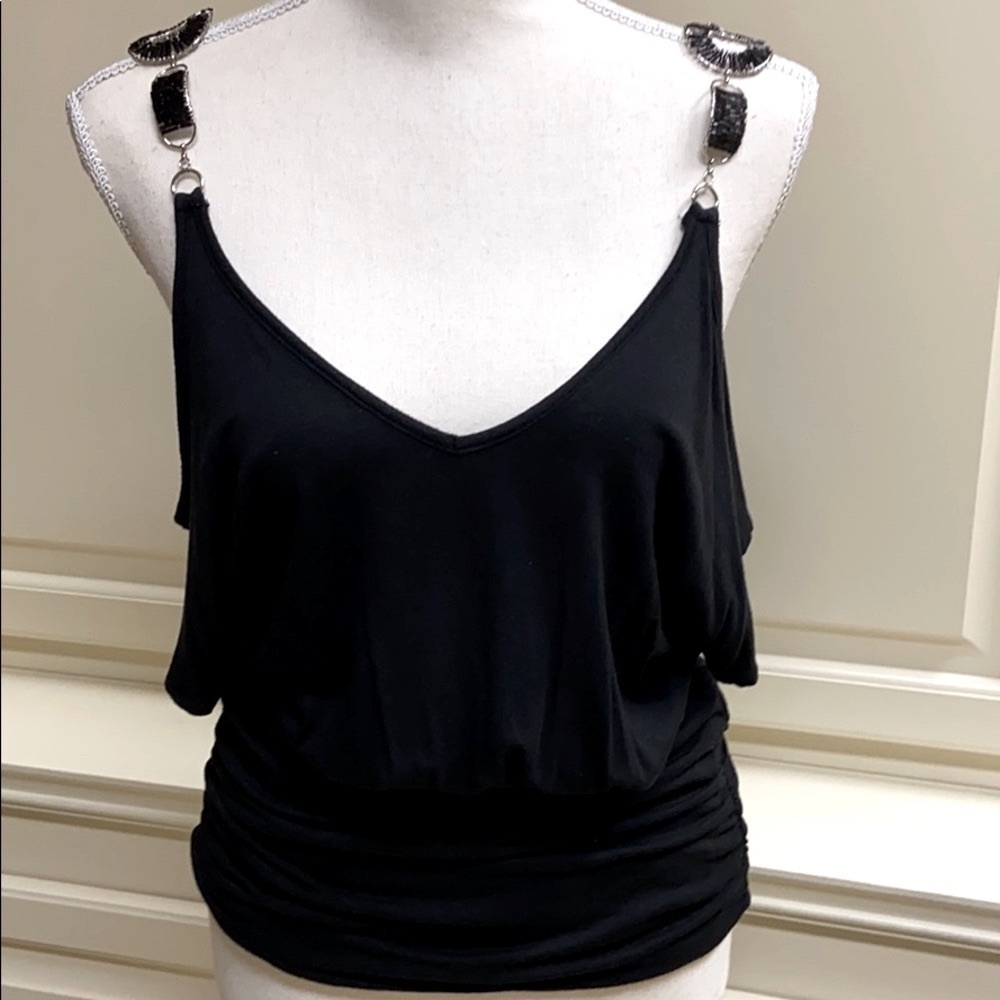 Rhapsody Sexy Beaded Special Occasion Cute Top Size Medium